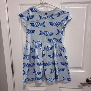 🔴 Tea collection fish print dress